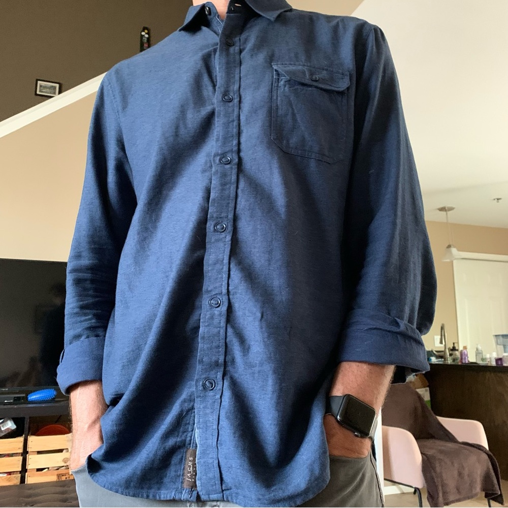 Comfy stylish Jachs New York navy blue shirt